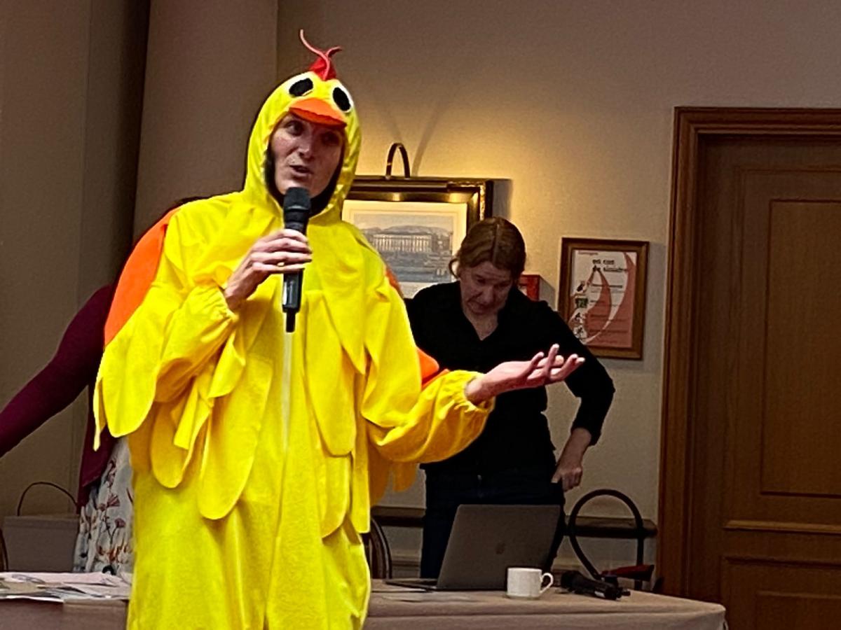 Photo from BRS COP of someone in a chicken suit 1