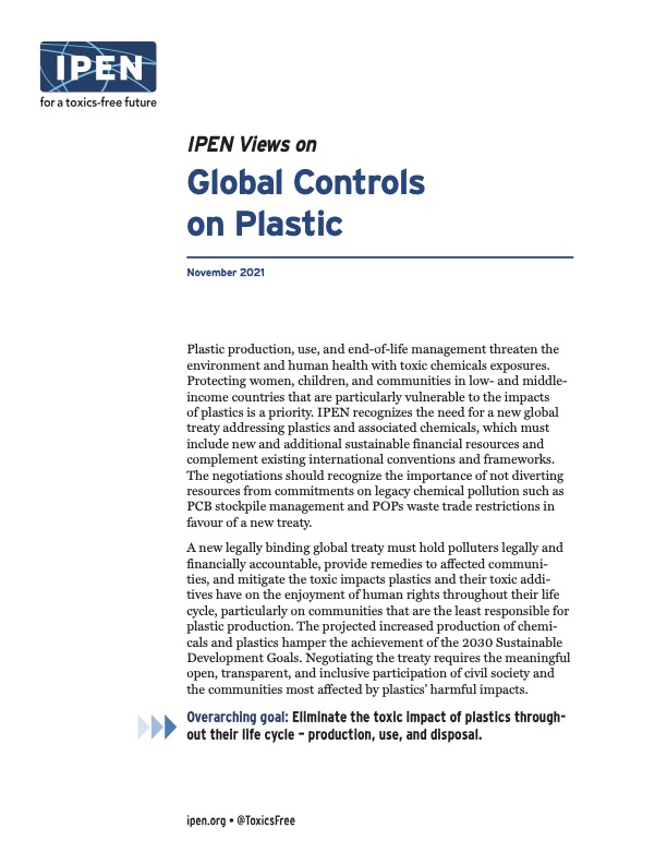 Global Controls on Plastic