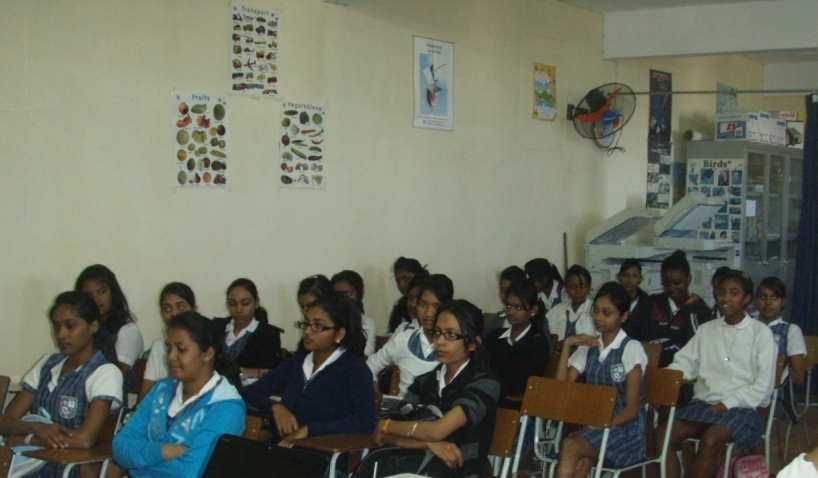 Students in Mauritius attending a workshop