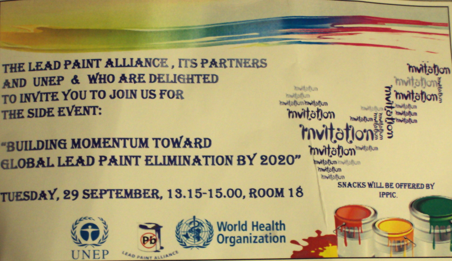 lead paint elimination side event flyer