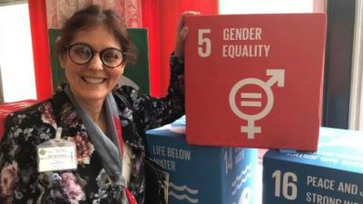 Dr. Olga Speranskaya with Sustainable Development Goal #5