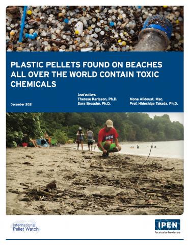 Plastic pellets found on beaches all over the world contain toxic chemicals
