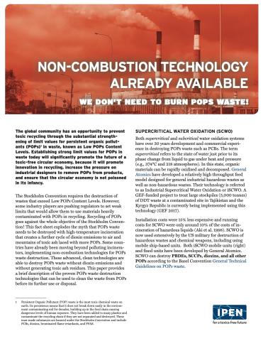 Non-Combustion Technology Already Available