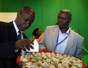 INC1 delegate receives fish snack