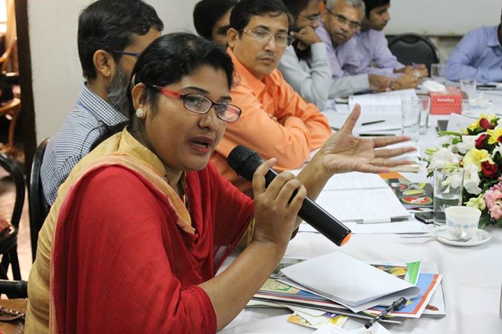 Shahin Sultana, a representative from Department of Environment, actively participated in the policy dialogue