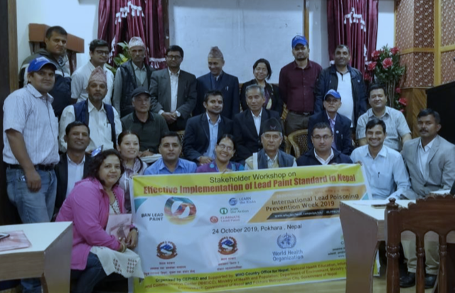 CEPHED in Nepal pushed for effective implementation of the 90ppm lead limit