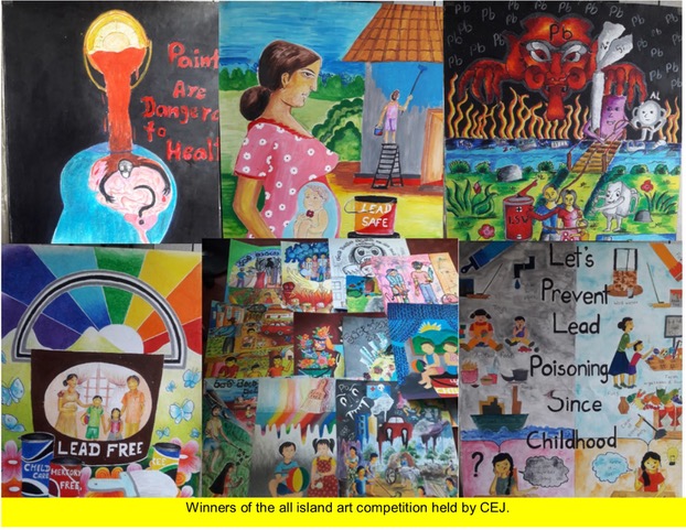 CEJ in Sri Lanka raised awareness of the health risks of lead exposure