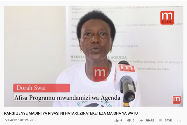 AGENDA in Tanzania called for greater enforcement of lead standards and raised public awareness of health risks