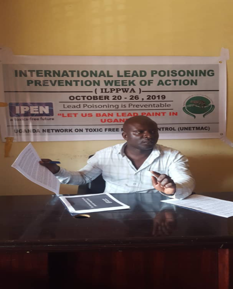 UNETMAC in Uganda pushed for policies restricting lead in paint