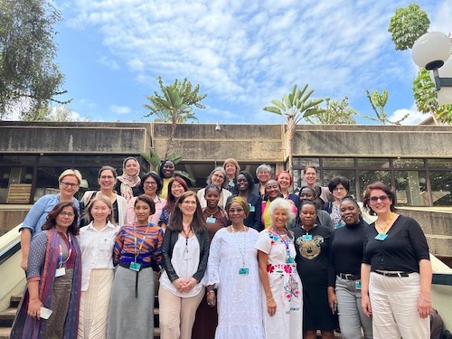 Women leaders attending a Strategic Approach to International Chemicals Management (SAICM) in February 2023, including Olga, Yuyun and Siddika