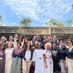Women leaders attending a Strategic Approach to International Chemicals Management (SAICM) in February 2023, including Olga, Yuyun and Siddika